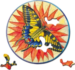 Puzzle rotondo CURIOSI Picoli Farfalla 33 pezzi