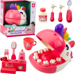 Unicorno Dentista - Set Odontoiatrico per Bambini Rosa