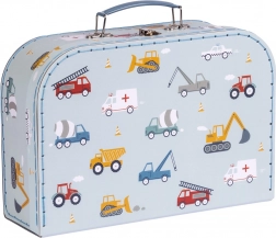 A Little Lovely Company set di due valigette in cartone per bambini con motivo di animali del bosco – Veicoli