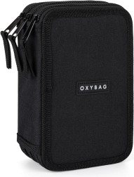 Astuccio a tre piani UNICOLOR nero