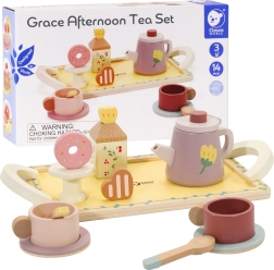 Set da tè in legno e dessert per bambini