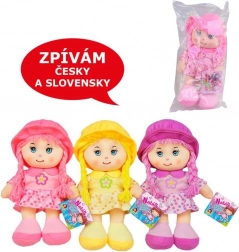 Bambola di stoffa con suoni 26 cm