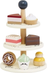 Le Toy Van alzata per torte in legno a tre piani