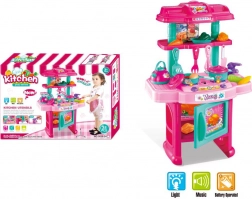 Cucina giocattolo con luce e suono, 31 pezzi