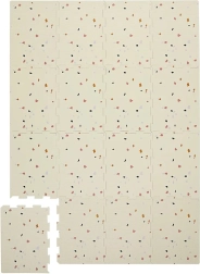 3 Sprouts tappetino da gioco in schiuma terrazzo cream