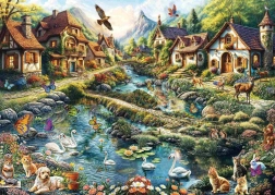 Puzzle Villaggio ai margini della foresta 1000 pezzi SCHMIDT