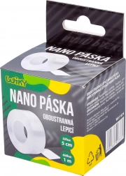 Nastro adesivo nano biadesivo 1 m × 5 cm