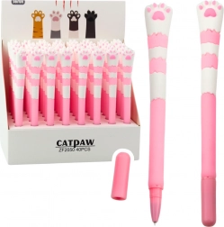 Penna gel rosa Zampe di Gatto