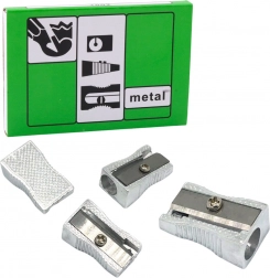 Temperino in metallo per matite sottili e pastelli