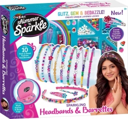 Cuffie scintillanti e charm per capelli Shimmer 'n Sparkle