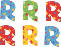 Lettera in legno Stellina R Bigjigs Toys