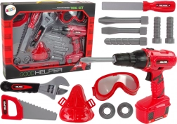 Set di attrezzi per bambini con trapano e accessori