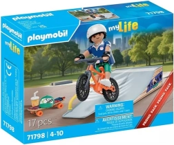 Playmobil set regalo skateboarder con rampa