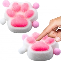 Antistress squishy gniotek zampetta di gatto bianca