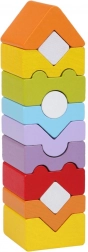 Torre XI - puzzle in legno CUBIKA, 12 pezzi