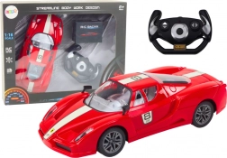 Auto sportiva radiocomandata 1:16, rossa