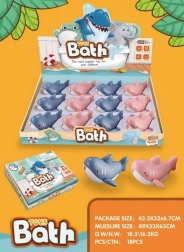 Squalo a carica per il bagnetto 11 cm