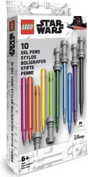 Lego Star Wars penne gel a spada laser, set 10 colori, 0,7 mm