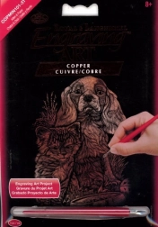 Immagine da grattare effetto rame cane e gatto