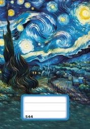 Quaderno A5 a righe Notte stellata - 40 fogli