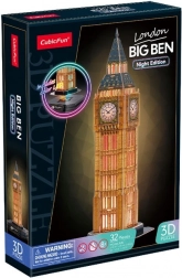 Puzzle 3D con LED edizione notturna: Big Ben