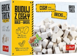Trefl Brick Trick confezione di mattoni bianchi, mix 70 pezzi