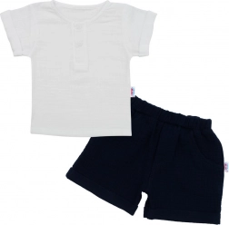 Set in mussola per la pappa New Baby Summer Nature blu scuro 56 (0–3 mesi)