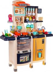 Cucina interattiva per bambini con luci e suoni, 65 pezzi – Blu
