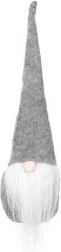Gnomo in piedi decorazione natalizia – Grigio