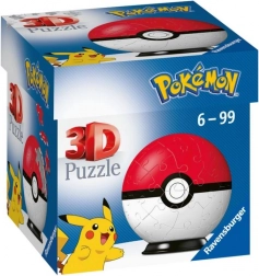 Puzzle 3D Pokémon Poké Ball di Ravensburger, 54 pezzi