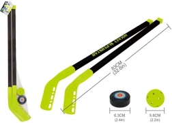 Set da hockey con disco e pallina