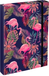 Cartelline per quaderni scolastici A4 Jumbo con motivo fenicotteri BAAGL