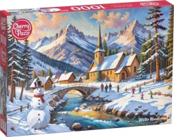 Cherry Pazzi puzzle Paese delle Meraviglie Invernale 1000 pezzi