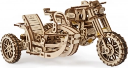 Ugears puzzle 3D moto con sidecar – modello meccanico in legno