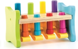 Woody gioco in legno con pioli da colpire a dondolo Up and down
