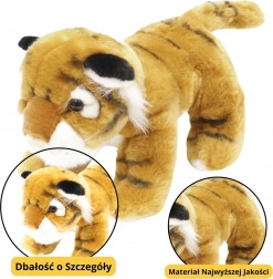 Tigrotto di peluche marrone 25 cm