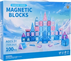 Costruzioni magnetiche ICE SNOW, 100 pezzi