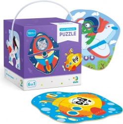 Puzzle 2–4 pezzi Trasporti – puzzle sagomati per bambini DODO