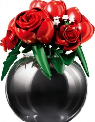 Sluban bouquet di rose rosse in vaso