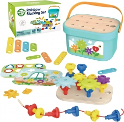 Woopie Green Box di Costruzione Motorico Montessori 12 in 1