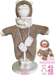Llorens abbigliamento per bambola New Born 43–45 cm, set 5 pezzi