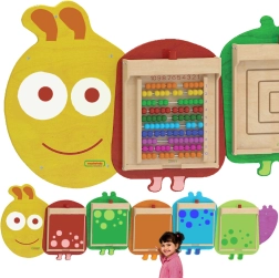Sistema di montaggio per 5 pannelli educativi da parete Masterkidz Flex - Bruco