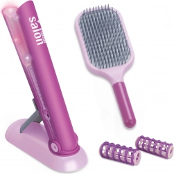 Piastra per capelli giocattolo con set di accessori 19 cm