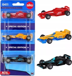 Siku set 3 auto da corsa di formula in metallo