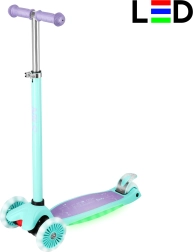 Monopattino a tre ruote per bambini con luci LED NILS Fun HLB1310 viola