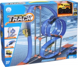 Pista da corsa magnetica con auto a retrocarica