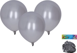 Palloncini gonfiabili 30cm - set 10 pezzi, argento metallizzato