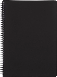 Blocco ad anelli A5 PP Classic nero