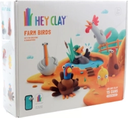 Hey Clay set creativo – uccelli della fattoria