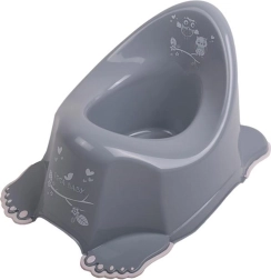 Vasino musicale per bambini antiscivolo Gufo grigio